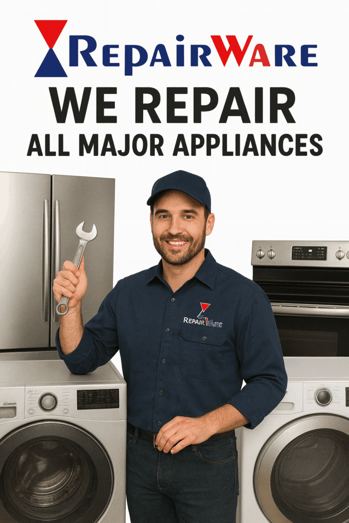We repair all major appliancew brands
