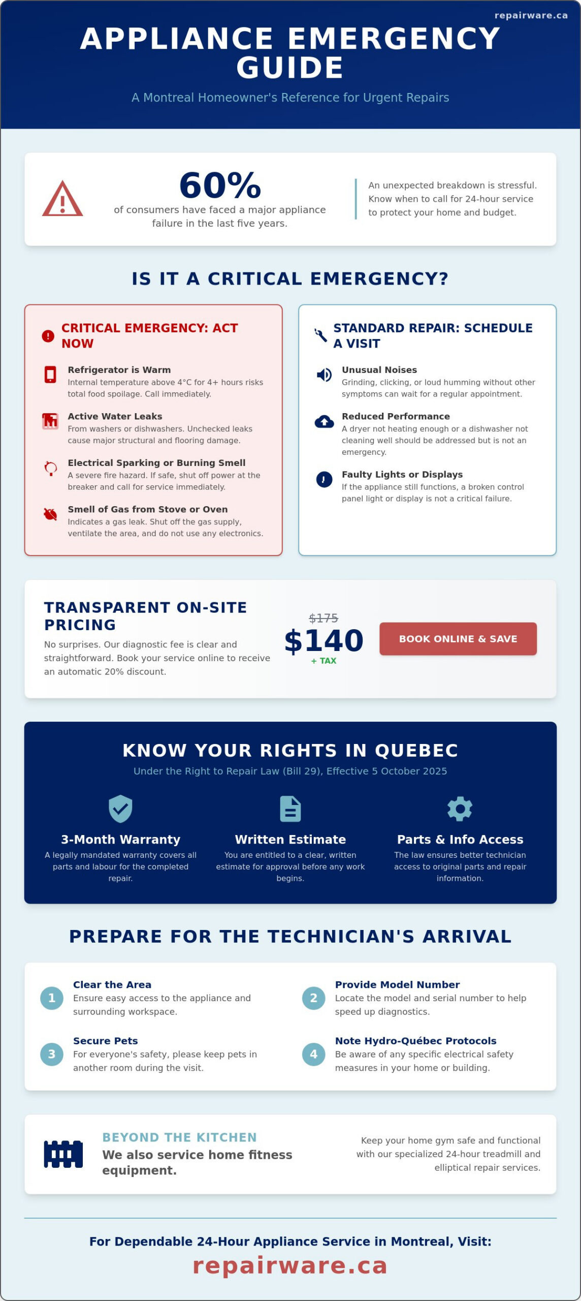 24 Hour Appliance Service Montreal: Reliable Repairs When You Need Them Most